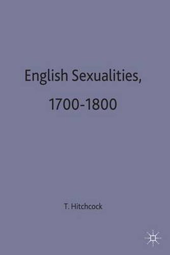 Cover image for English Sexualities, 1700-1800