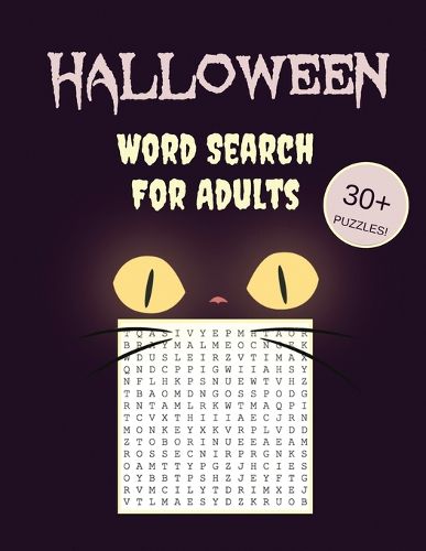 Cover image for Halloween Word Search For Adults: 30+ Spooky Puzzles - With Scary Pictures - Trick-or-Treat Yourself to These Eery Large-Print Word Find Puzzles!