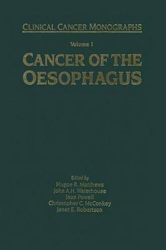 Cover image for Cancer of the Oesophagus