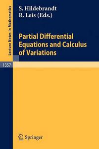 Cover image for Partial Differential Equations and Calculus of Variations