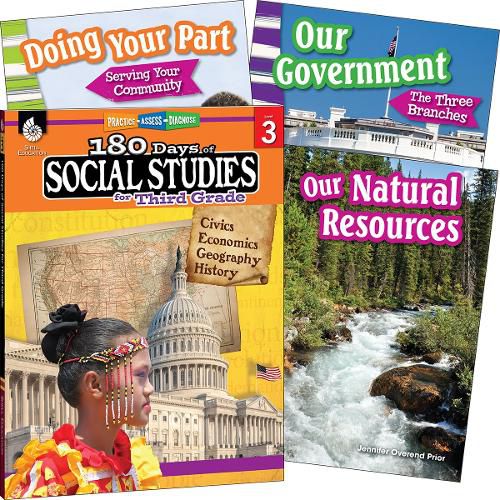 Cover image for Learn-at-Home: Social Studies Bundle Grade 3: 4-Book Set