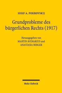 Cover image for Grundprobleme des burgerlichen Rechts (1917)