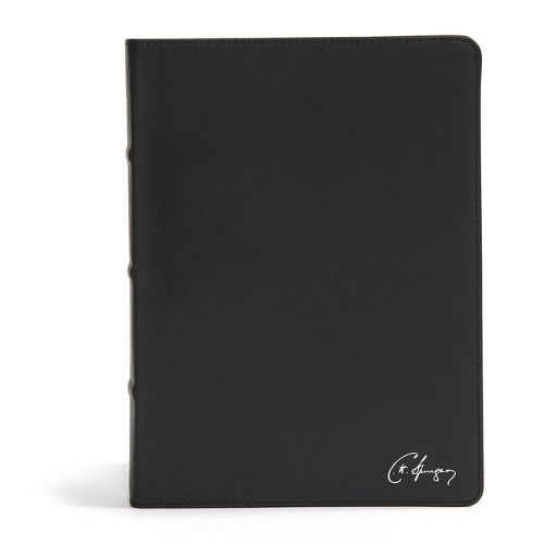 CSB Spurgeon Study Bible, Black Genuine Leather, Indexed