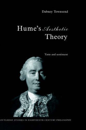 Cover image for Hume's Aesthetic Theory: Taste and sentiment