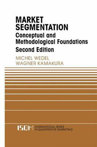 Cover image for Market Segmentation: Conceptual and Methodological Foundations