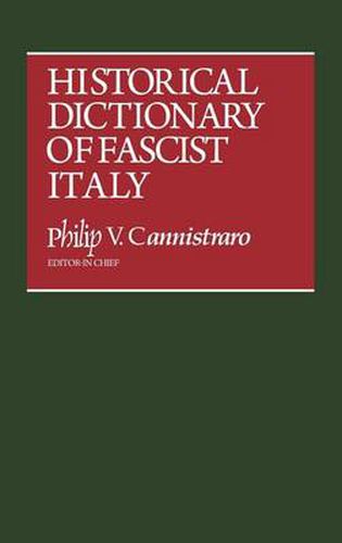 Cover image for Historical Dictionary of Fascist Italy