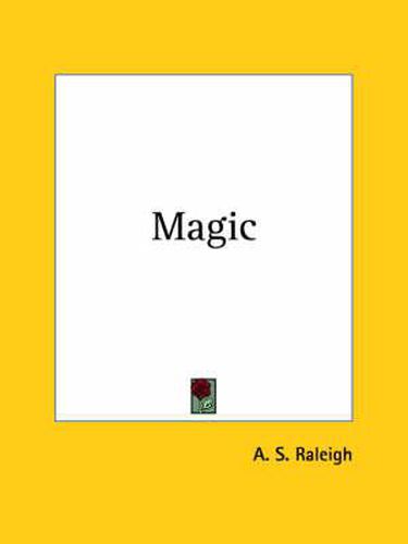 Cover image for Magic (1928)