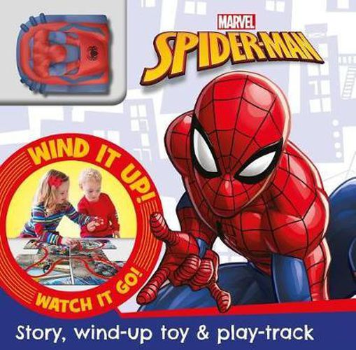 Marvel Spider-Man: Busy Board with Wind-Up Car & Track