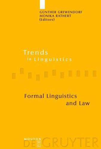 Cover image for Formal Linguistics and Law