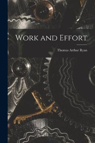 Cover image for Work and Effort