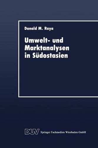 Cover image for Umwelt- Und Marktanalysen in Sudostasien