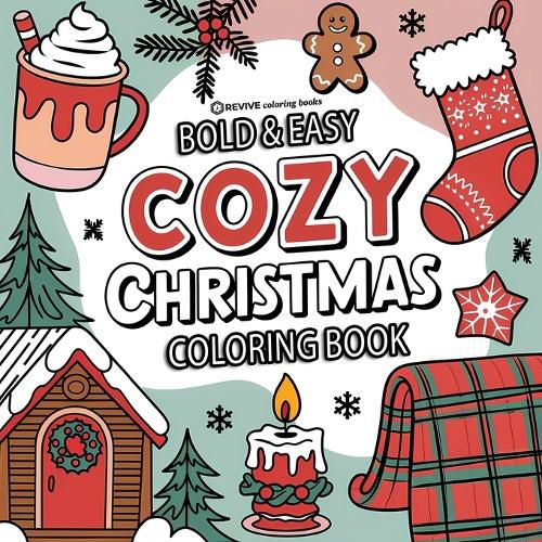 Cover image for Bold & Easy Cozy Christmas Coloring Book
