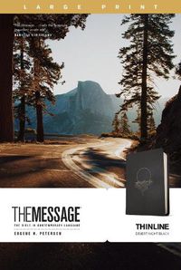 Cover image for The Message Thinline, Large Print, Desert Night Black