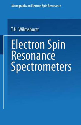 Cover image for Electron Spin Resonance Spectrometers