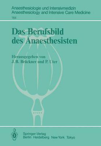 Cover image for Das Berufsbild Des Anaesthesisten