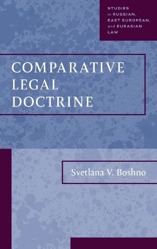 Cover image for Comparative Legal Doctrine