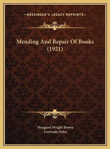 Mending and Repair of Books (1921)