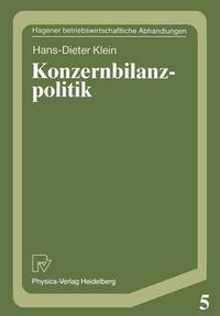 Cover image for Konzernbilanzpolitik