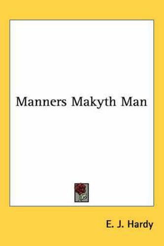 Cover image for Manners Makyth Man