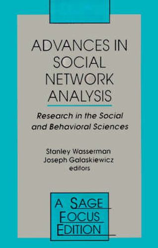 Cover image for Advances in Social Network Analysis: Research in the Social and Behavioral Sciences