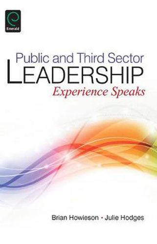 Cover image for Public and Third Sector Leadership: Experience Speaks