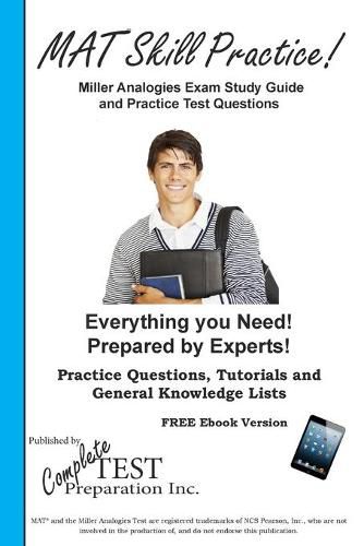 Cover image for Miller Analogies Skill Practice!: Practice Test Questions for the Miller Analogies Test