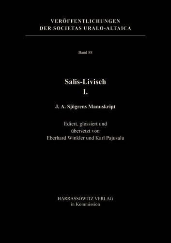 Cover image for Salis-Livisch I.: J. A. Sjogrens Manuskript