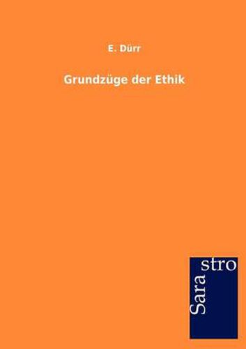 Cover image for Grundzuge der Ethik