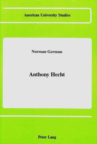 Cover image for Anthony Hecht