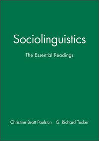 Cover image for Sociolinguistics: The Essential Readings