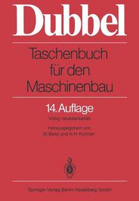 Cover image for Taschenbuch fur den Maschinenbau