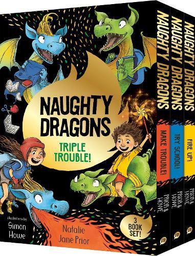 Cover image for Naughty Dragons Triple Trouble!