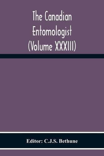 Cover image for The Canadian Entomologist (Volume Xxxiii)