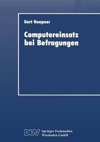 Cover image for Computereinsatz Bei Befragungen