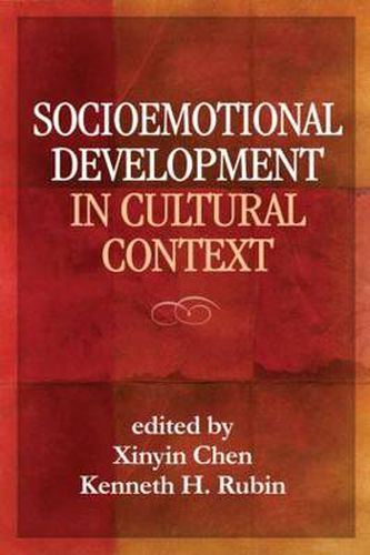 Cover image for Socioemotional Development in Cultural Context