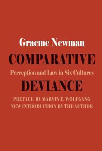 Cover image for Comparative Deviance: Perception and Law in Six Cultures