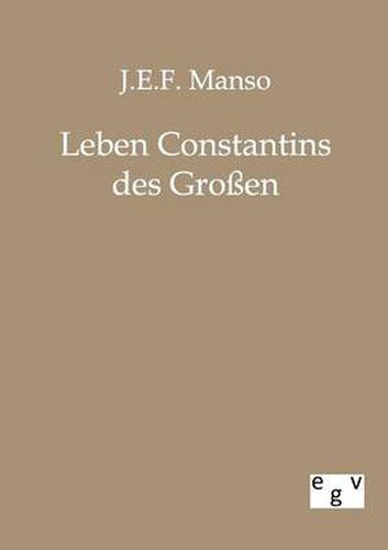 Cover image for Leben Constantins des Grossen