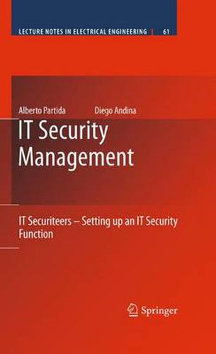 Cover image for IT Security Management: IT Securiteers - Setting up an IT Security Function