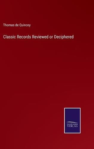 Classic Records Reviewed or Deciphered