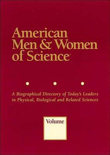 Cover image for American Men & Women of Science: 8 Volume Set
