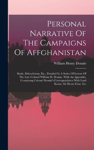 Personal Narrative Of The Campaigns Of Affghanistan