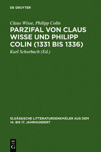 Cover image for Parzifal von Claus Wisse und Philipp Colin (1331 bis 1336)