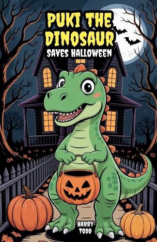 Cover image for Puki the Dinosaur Saves Halloween