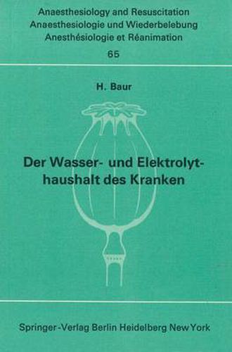 Cover image for Der Wasser- Und Elektrolythaushalt Des Kranken