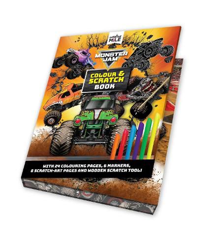 Cover image for Monster Jam Colour and Scratch Book