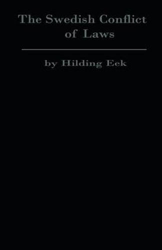 Cover image for The Swedish Conflict of Laws