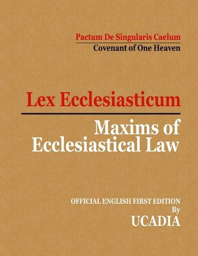 Cover image for Maxims of Ecclesiastical Law