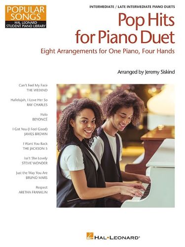 Cover image for Pop Hits for Piano Duet: 8 Arrangements for One Piano, Four Hands