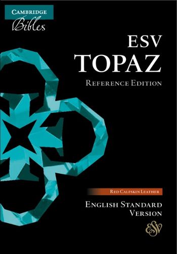 Cover image for ESV Topaz Reference Edition, Cherry Red Calfskin Leather, ES675:XR