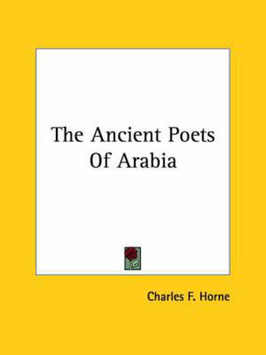 Cover image for The Ancient Poets of Arabia